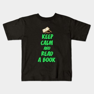 Keep calm and read a book Kids T-Shirt